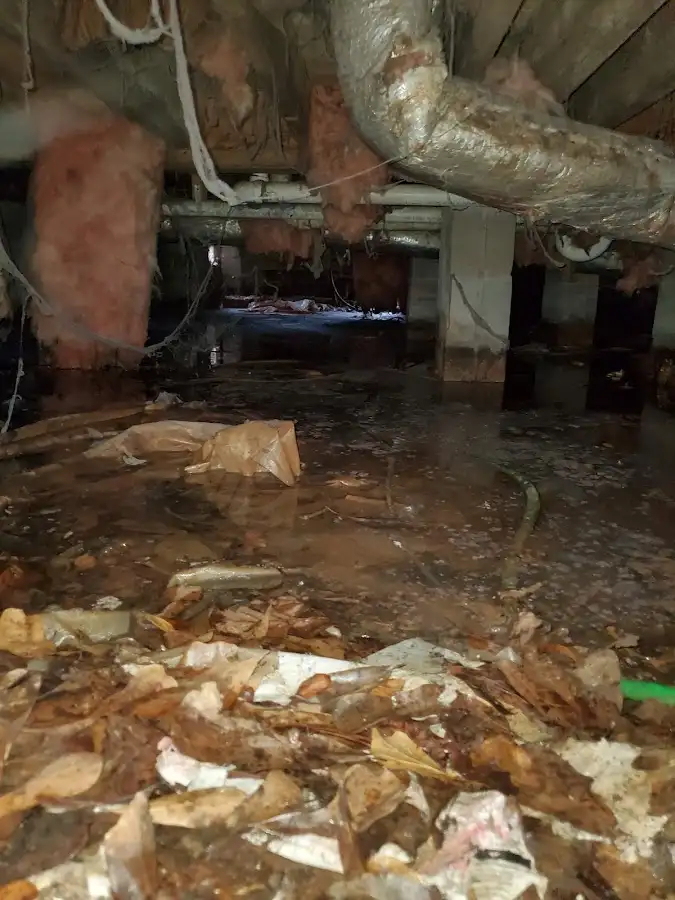 Crawl space flood assessment for Commercial Water Damage Restoration in Itasca