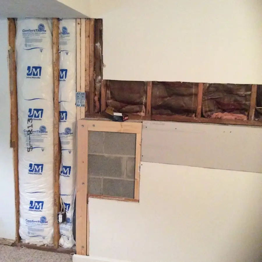 Wall insulation replacement during Contents Cleaning & Restoration in Itasca
